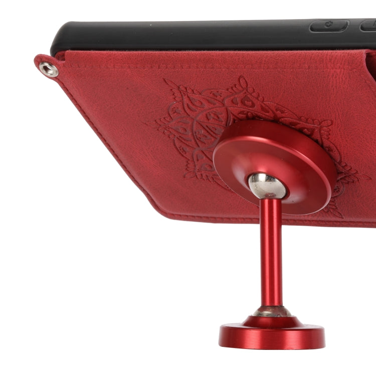 For Xiaomi 12 Mandala Embossed Card Slots Magnetic Phone Case