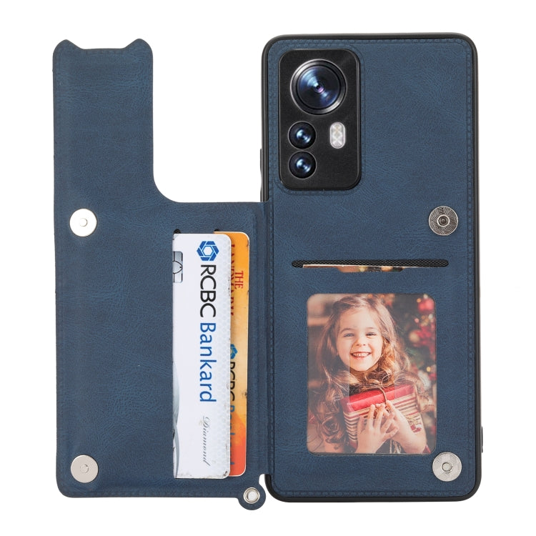 For Xiaomi 12 Pro Mandala Embossed Card Slots Magnetic Phone Case