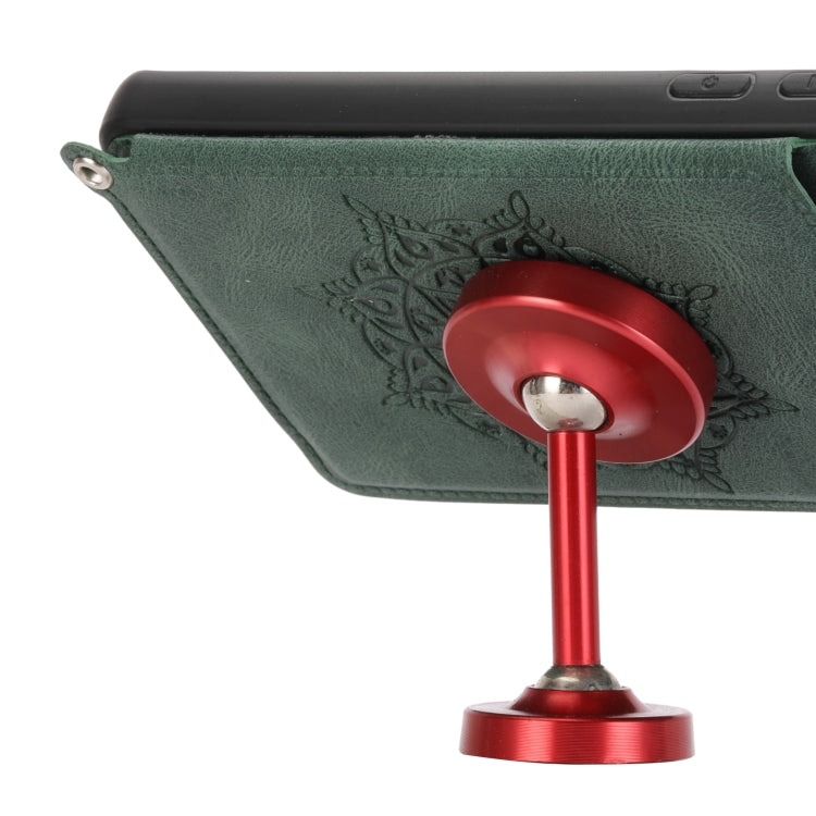 For Xiaomi 12 Pro Mandala Embossed Card Slots Magnetic Phone Case