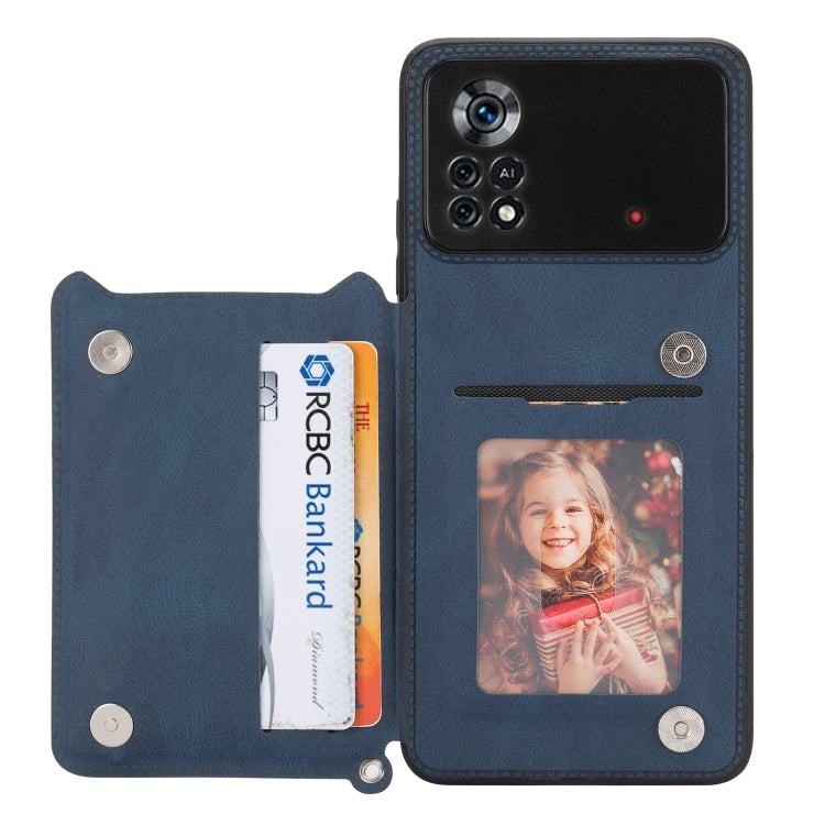 For Xiaomi Poco X4 Pro 5G Mandala Embossed Card Slots Magnetic Phone Case