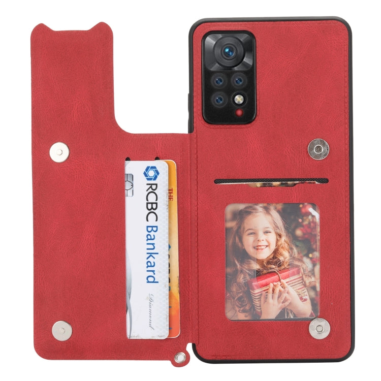 For Xiaomi Redmi Note 11 Pro Mandala Embossed Card Slots Magnetic Phone Case