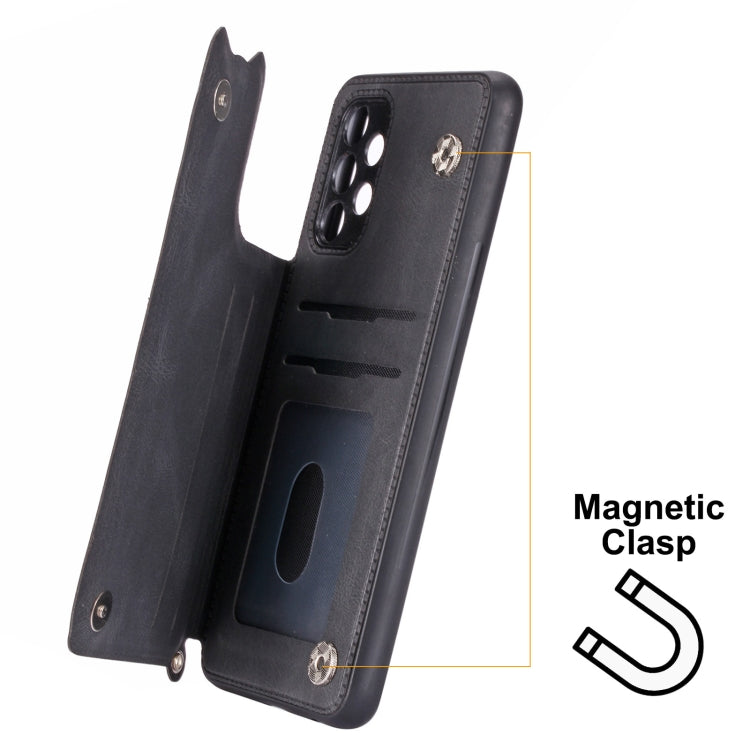 For Samsung Galaxy A23 4G Mandala Embossed Card Slots Magnetic Phone Case