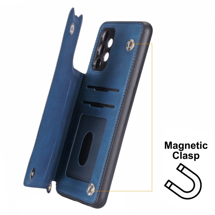 For Samsung Galaxy A23 4G Mandala Embossed Card Slots Magnetic Phone Case