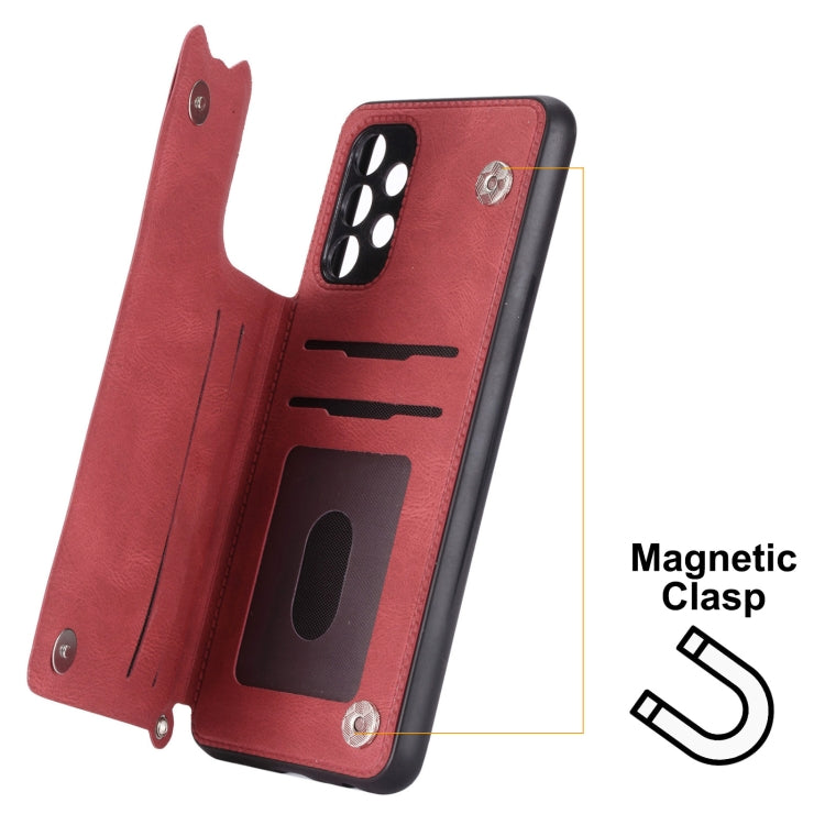For Samsung Galaxy A23 4G Mandala Embossed Card Slots Magnetic Phone Case