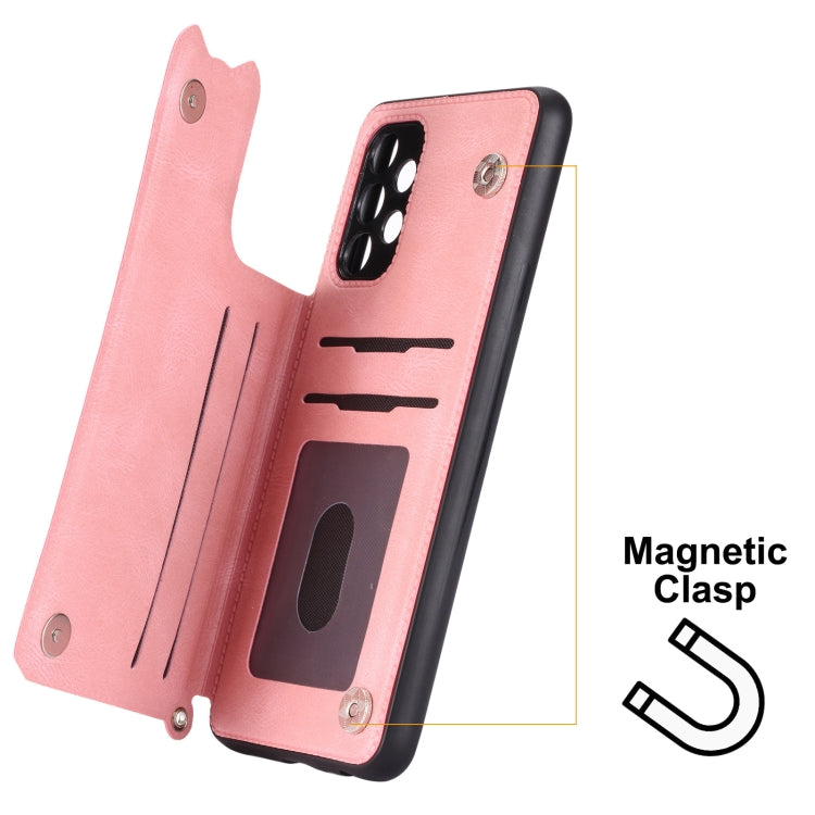 For Samsung Galaxy A23 4G Mandala Embossed Card Slots Magnetic Phone Case