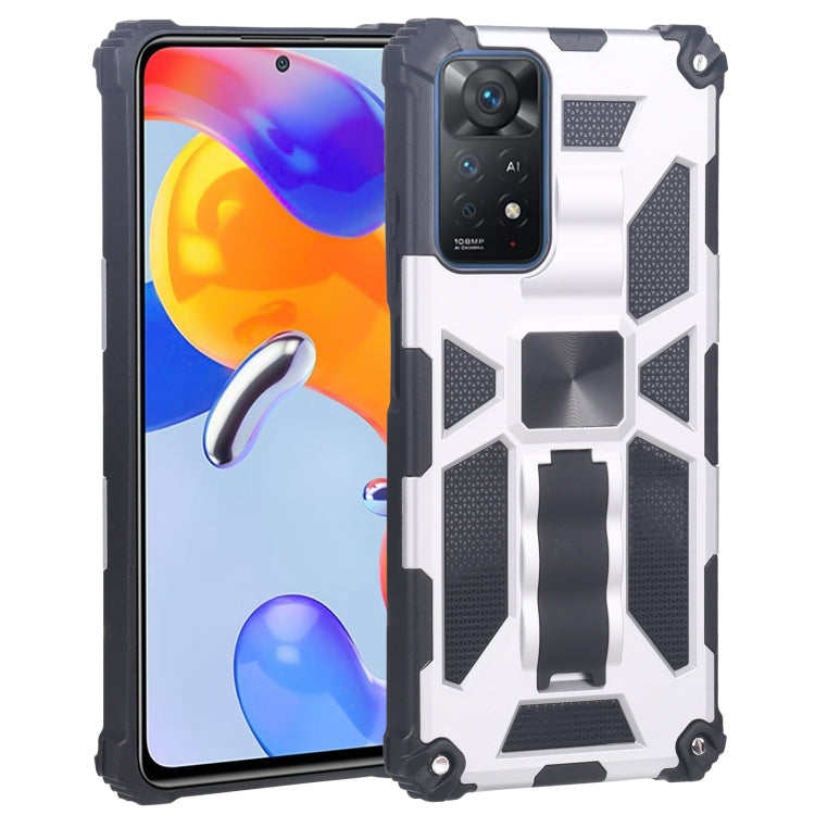 For Xiaomi Redmi Note 11 Pro 4G / 5G Global Armor Kickstand TPU + PC Magnetic Phone Case