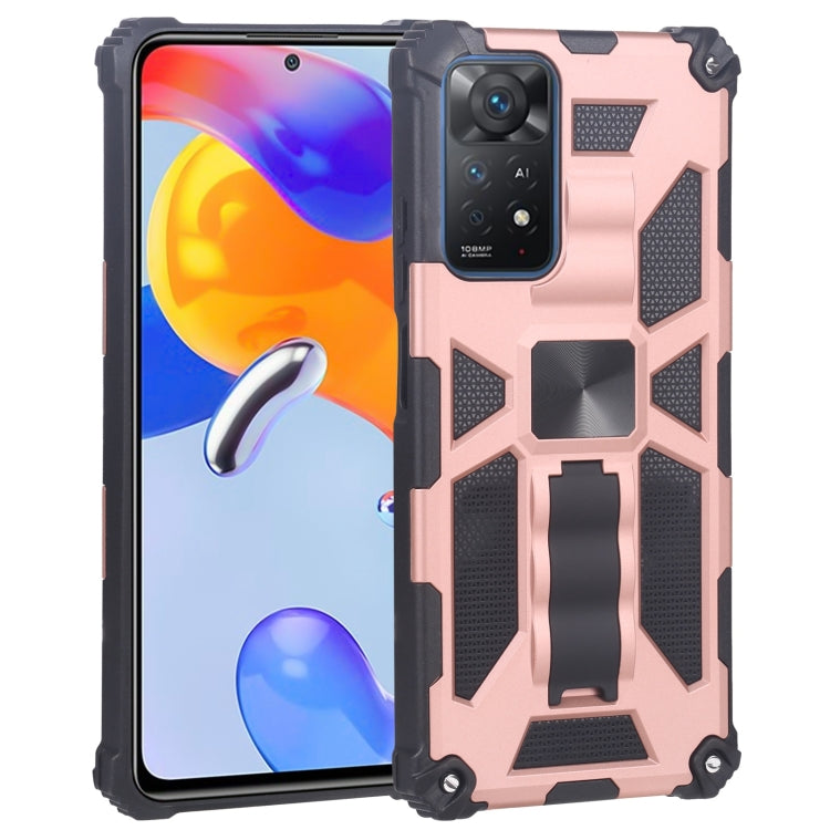 For Xiaomi Redmi Note 11 Pro 4G / 5G Global Armor Kickstand TPU + PC Magnetic Phone Case