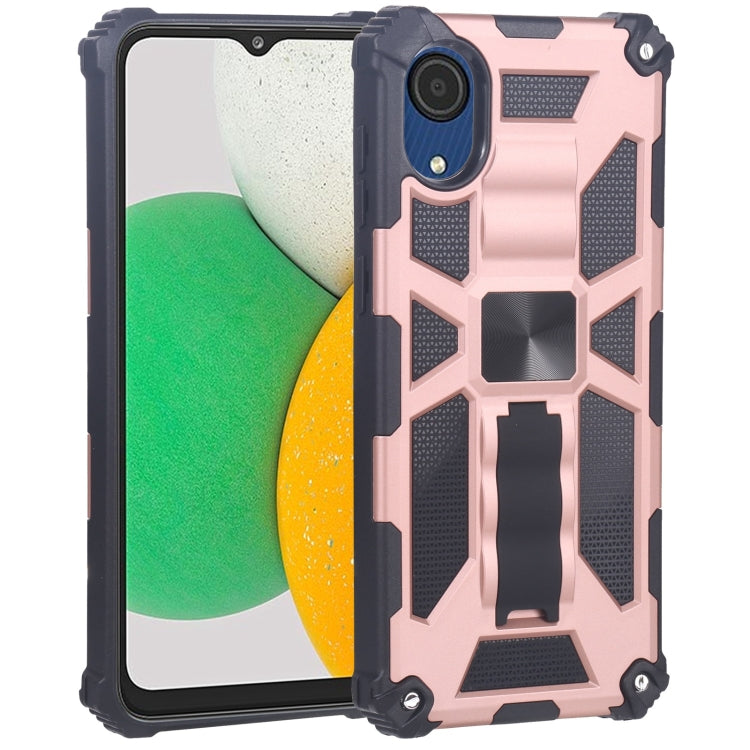 For Samsung Galaxy A03 Core Armor Kickstand TPU + PC Magnetic Phone Case