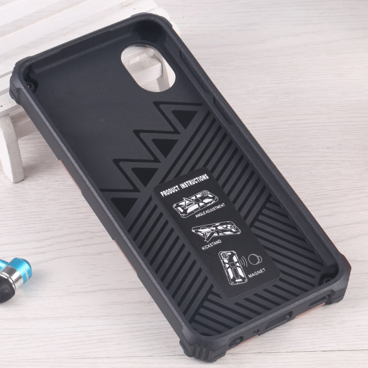 For Samsung Galaxy A03 Core Armor Kickstand TPU + PC Magnetic Phone Case