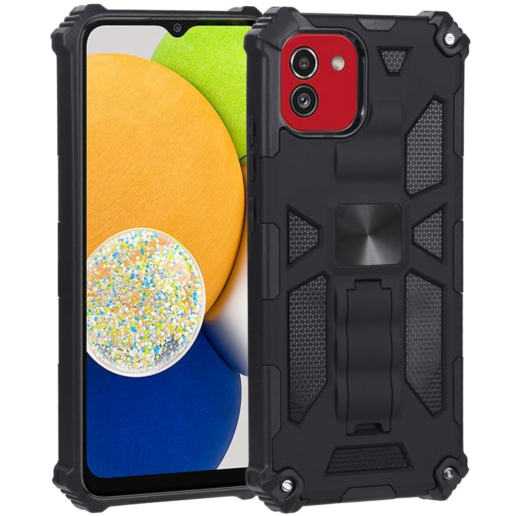 For Samsung Galaxy A03 EU 164mm Armor Kickstand TPU + PC Magnetic Phone Case