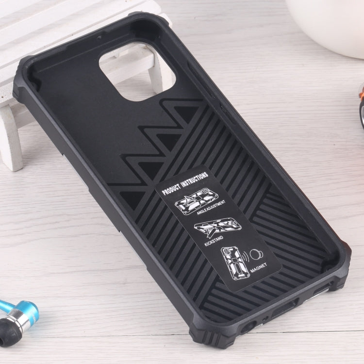 For Samsung Galaxy A03 EU 164mm Armor Kickstand TPU + PC Magnetic Phone Case