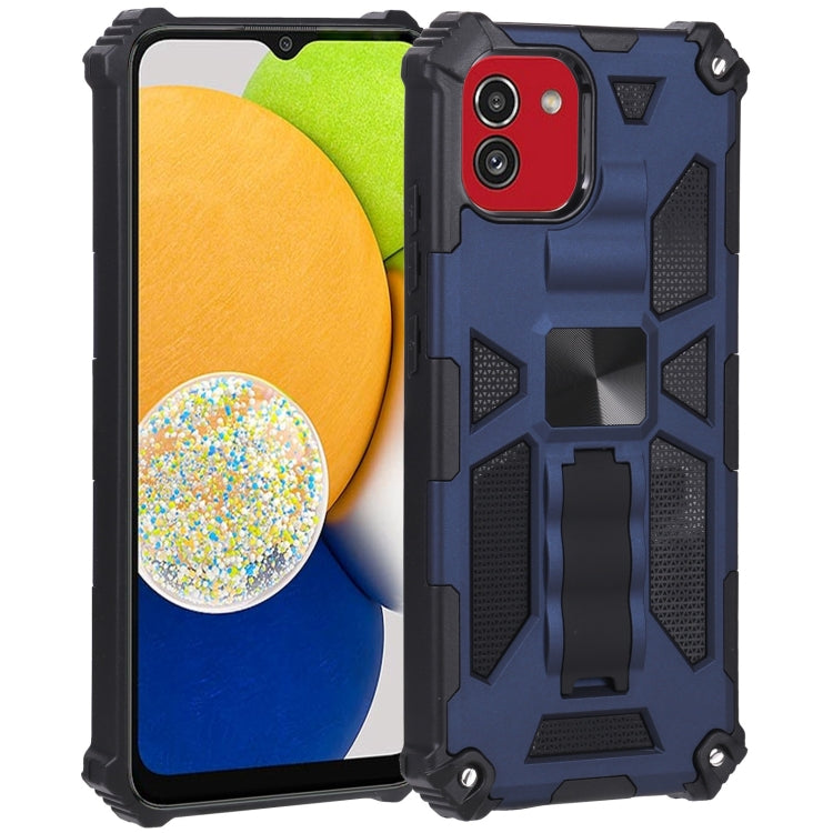 For Samsung Galaxy A03 EU 164mm Armor Kickstand TPU + PC Magnetic Phone Case