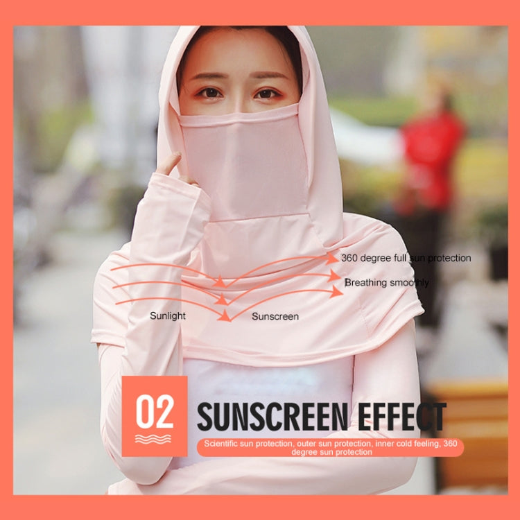 Summer Outdoor Ice Silk Headscarf Shawl Face Mask Multi-functional Sun Protection Equipment