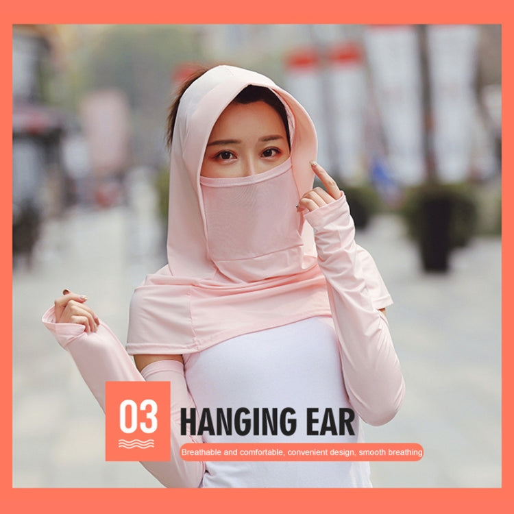 Summer Outdoor Ice Silk Headscarf Shawl Face Mask Multi-functional Sun Protection Equipment