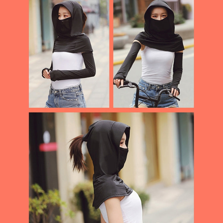 Summer Outdoor Ice Silk Headscarf Shawl Face Mask Multi-functional Sun Protection Equipment