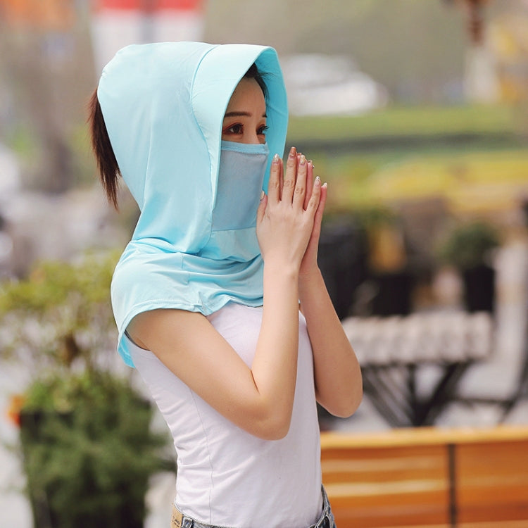 Summer Outdoor Ice Silk Headscarf Shawl Face Mask Multi-functional Sun Protection Equipment