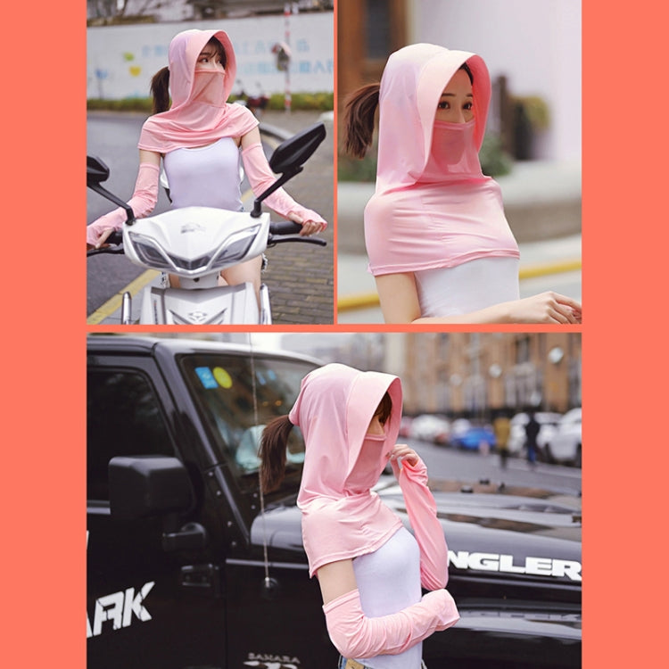 Summer Outdoor Ice Silk Headscarf Shawl Face Mask Multi-functional Sun Protection Equipment