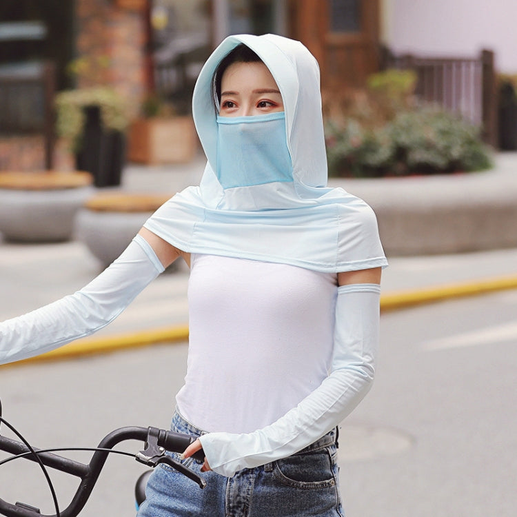 Summer Outdoor Ice Silk Headscarf Shawl Face Mask Multi-functional Sun Protection Equipment