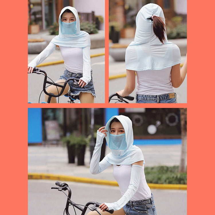Summer Outdoor Ice Silk Headscarf Shawl Face Mask Multi-functional Sun Protection Equipment