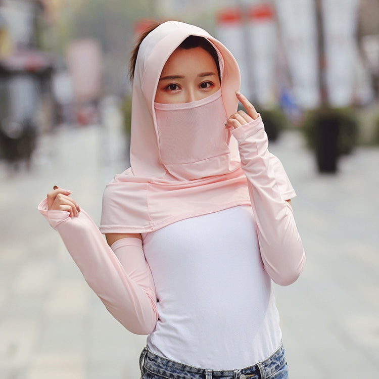Summer Outdoor Ice Silk Headscarf Shawl Face Mask Multi-functional Sun Protection Equipment