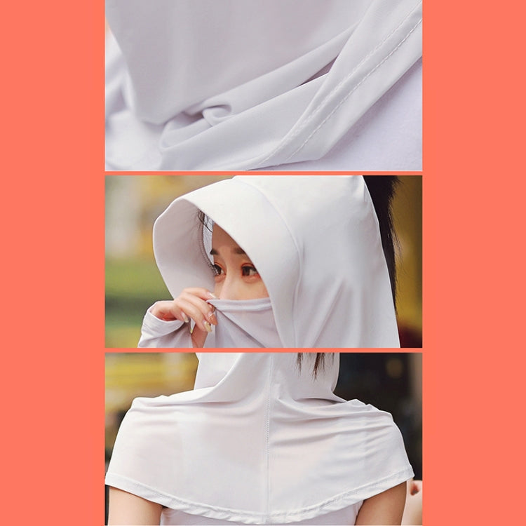 Summer Outdoor Ice Silk Headscarf Shawl Face Mask Multi-functional Sun Protection Equipment
