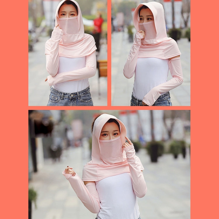 Summer Outdoor Ice Silk Headscarf Shawl Face Mask Multi-functional Sun Protection Equipment