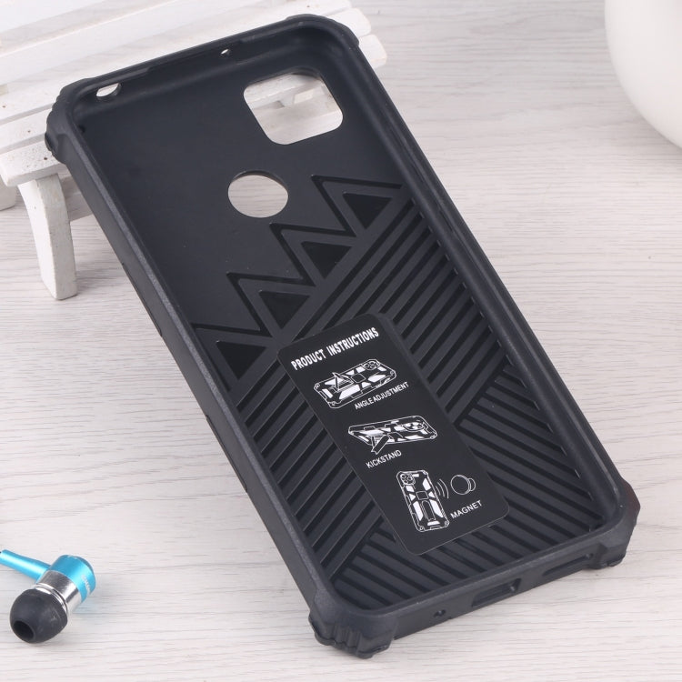 For Xiaomi Redmi 9C / 10A Armor Kickstand TPU + PC Magnetic Phone Case