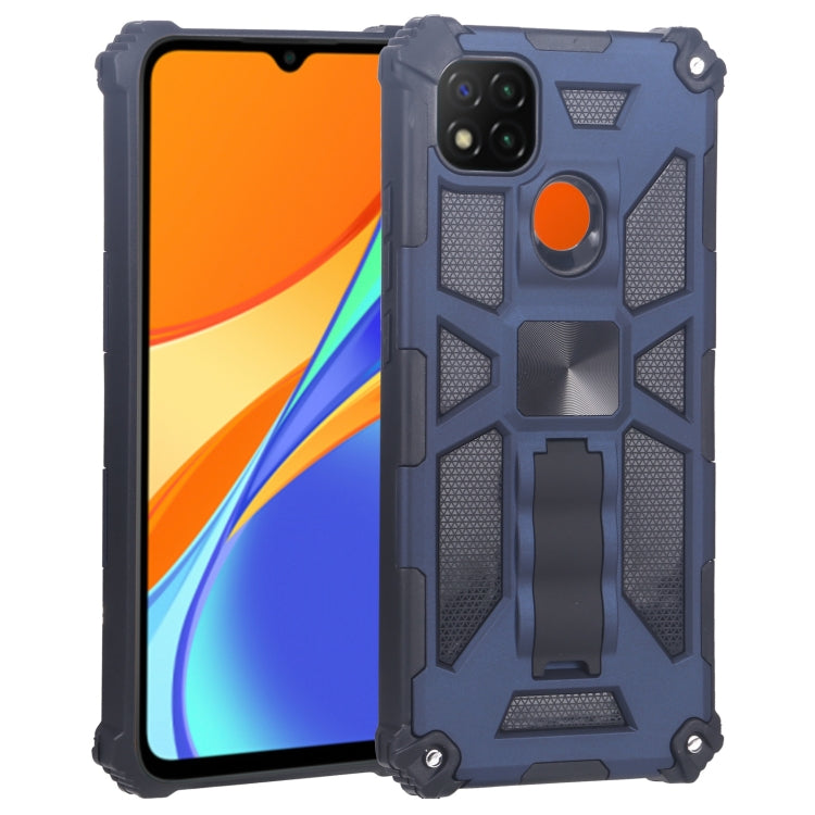 For Xiaomi Redmi 9C / 10A Armor Kickstand TPU + PC Magnetic Phone Case