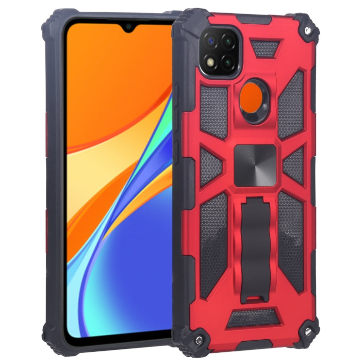 For Xiaomi Redmi 9C / 10A Armor Kickstand TPU + PC Magnetic Phone Case