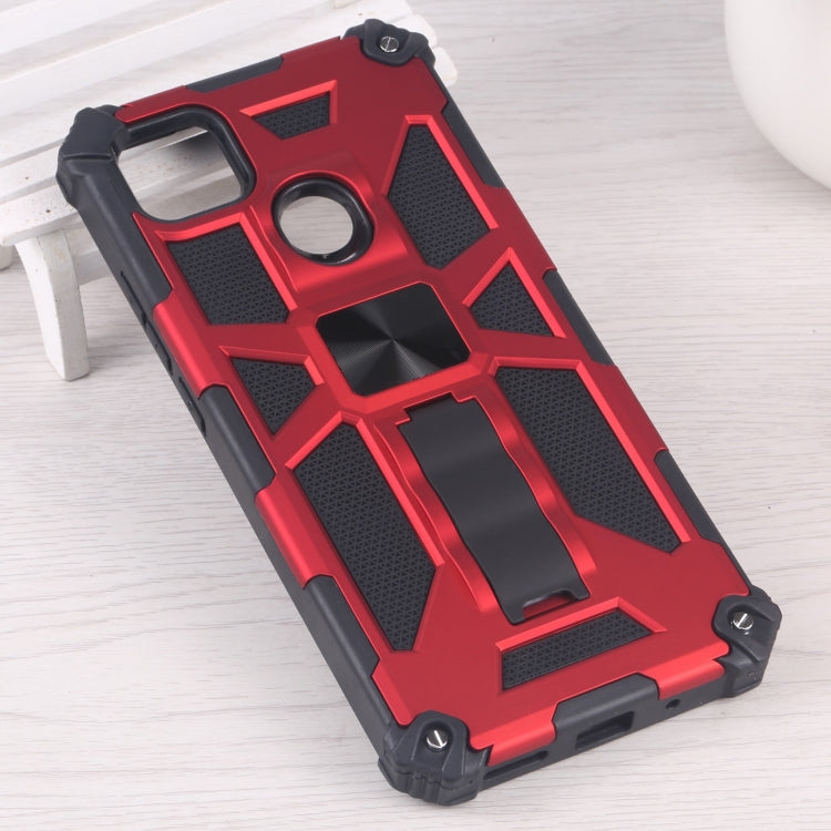 For Xiaomi Redmi 9C / 10A Armor Kickstand TPU + PC Magnetic Phone Case