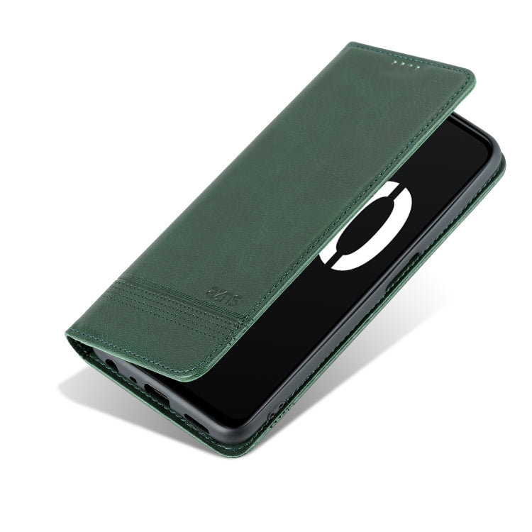 For OPPO K10 5G China AZNS Magnetic Calf Texture Flip Leather Phone Case