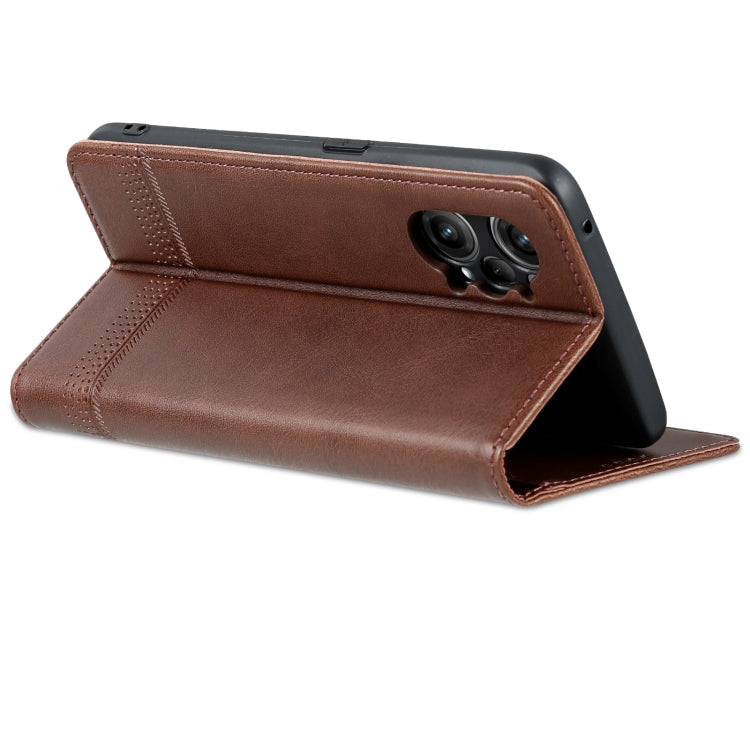 For OPPO K10 Pro AZNS Magnetic Calf Texture Flip Leather Phone Case