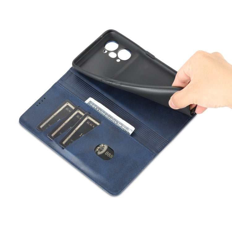 For OPPO K10 Pro AZNS Magnetic Calf Texture Flip Leather Phone Case