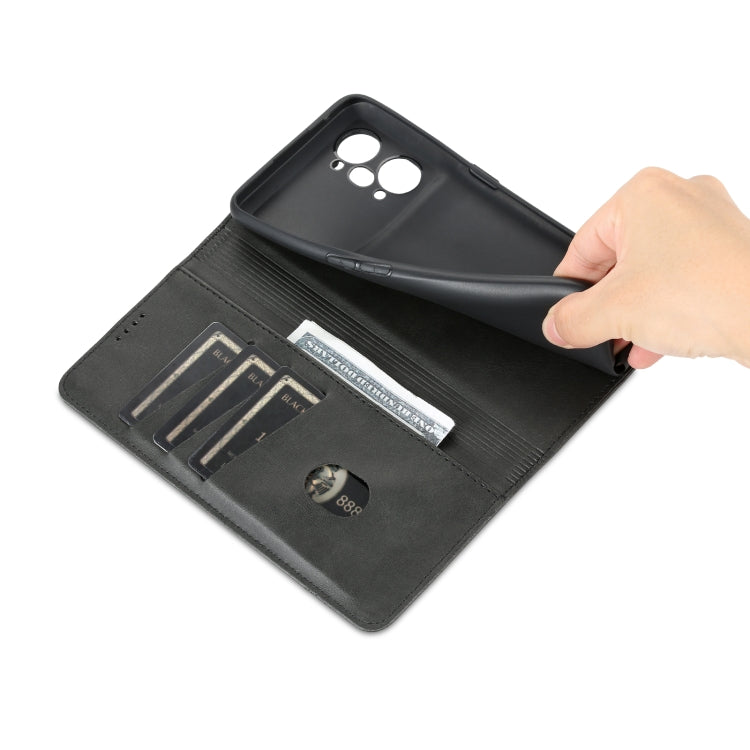 For OPPO K10 Pro AZNS Magnetic Calf Texture Flip Leather Phone Case