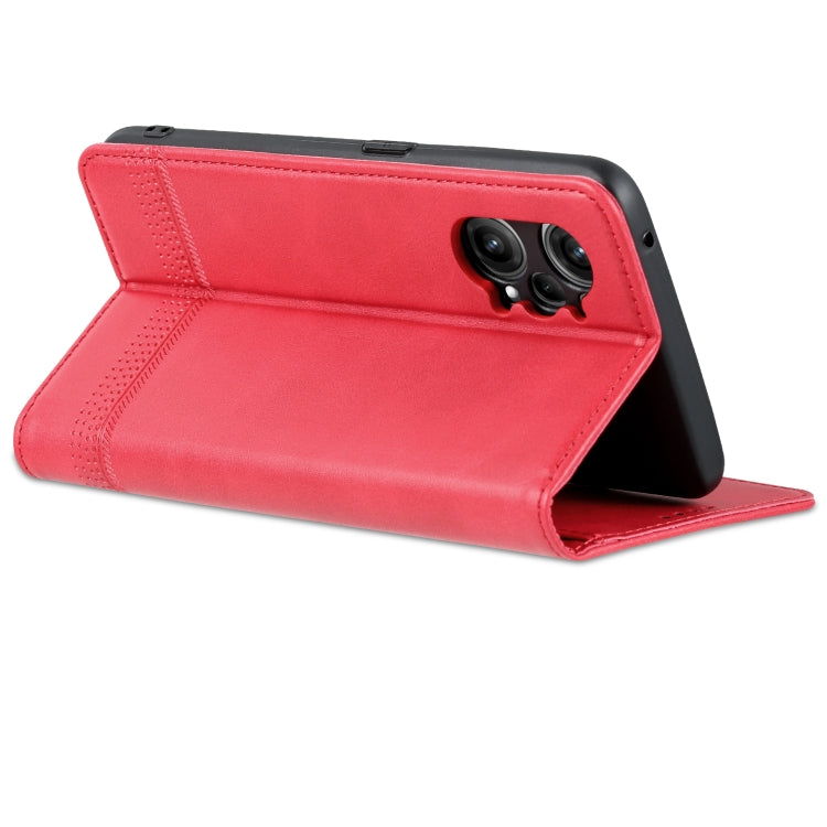 For OPPO K10 Pro AZNS Magnetic Calf Texture Flip Leather Phone Case