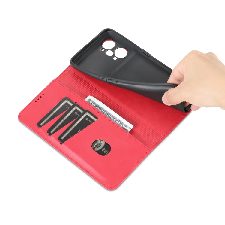 For OPPO K10 Pro AZNS Magnetic Calf Texture Flip Leather Phone Case