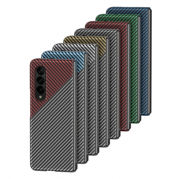 For Samsung Galaxy Z Fold3 5G Carbon Fiber Shockproof Phone Case