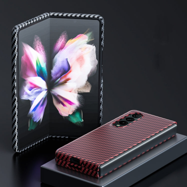For Samsung Galaxy Z Fold3 5G Carbon Fiber Shockproof Phone Case