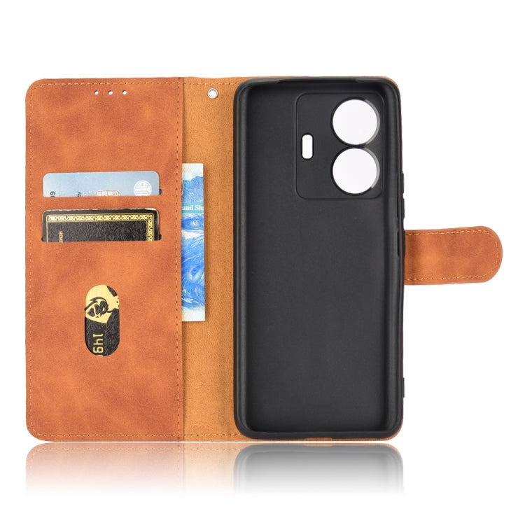 For vivo S15E Skin Feel Magnetic Flip Leather Phone Case