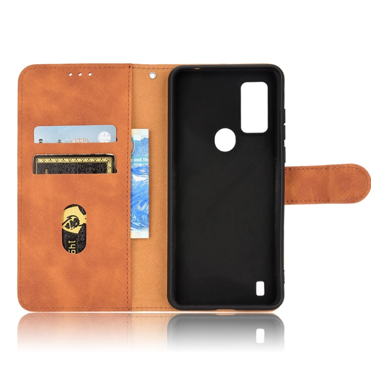 For Blackview A50 Skin Feel Magnetic Flip Leather Phone Case