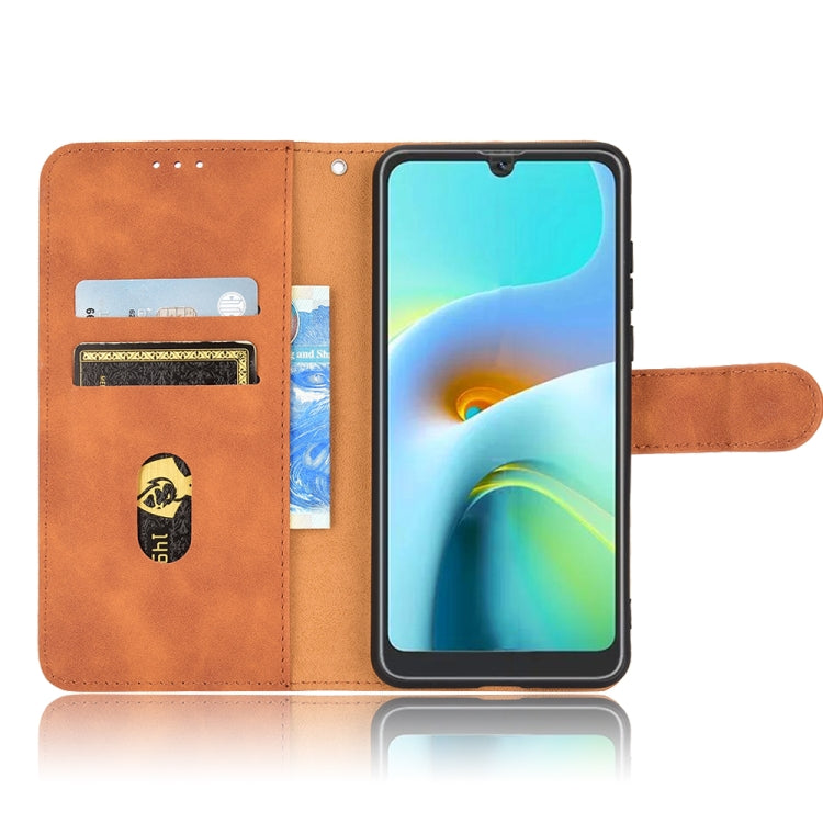 For Blackview A50 Skin Feel Magnetic Flip Leather Phone Case