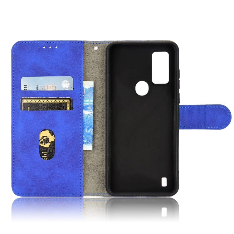 For Blackview A50 Skin Feel Magnetic Flip Leather Phone Case
