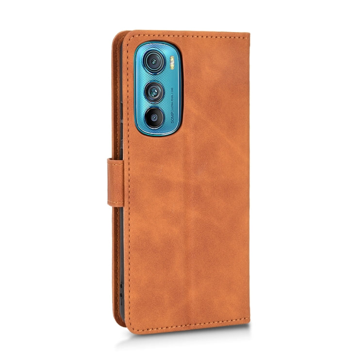 For Motorola Edge 30 Skin Feel Magnetic Flip Leather Phone Case
