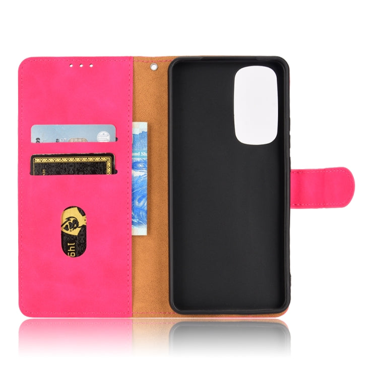 For Motorola Edge 30 Skin Feel Magnetic Flip Leather Phone Case