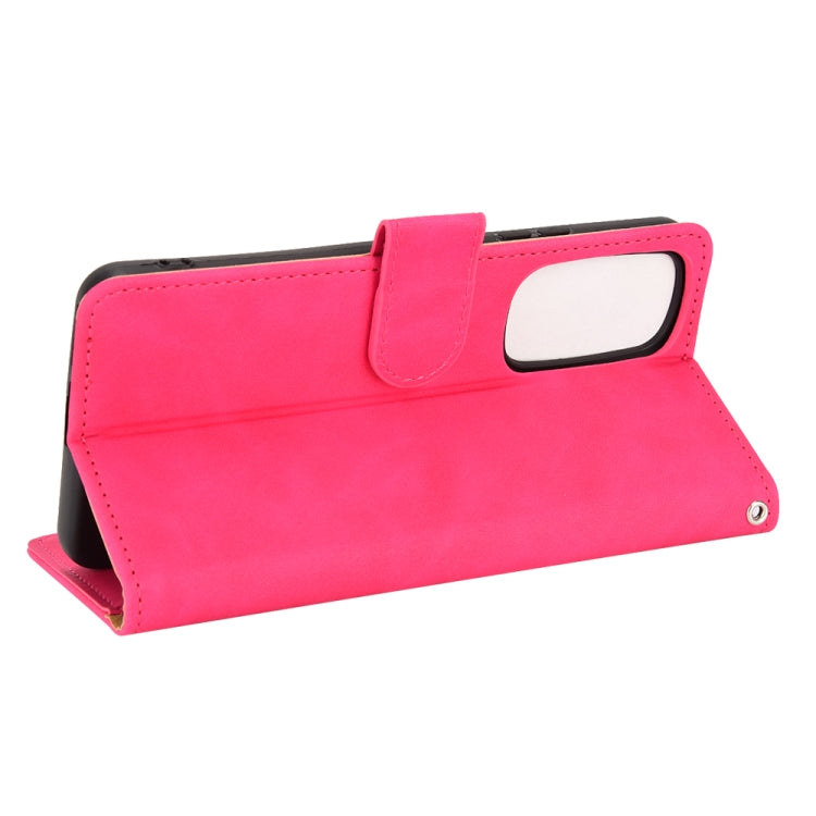 For Motorola Edge 30 Skin Feel Magnetic Flip Leather Phone Case
