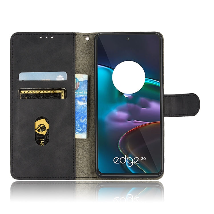 For Motorola Edge 30 Skin Feel Magnetic Flip Leather Phone Case