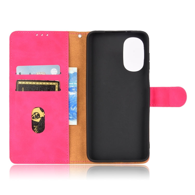 For Motorola Moto G52 Skin Feel Magnetic Flip Leather Phone Case