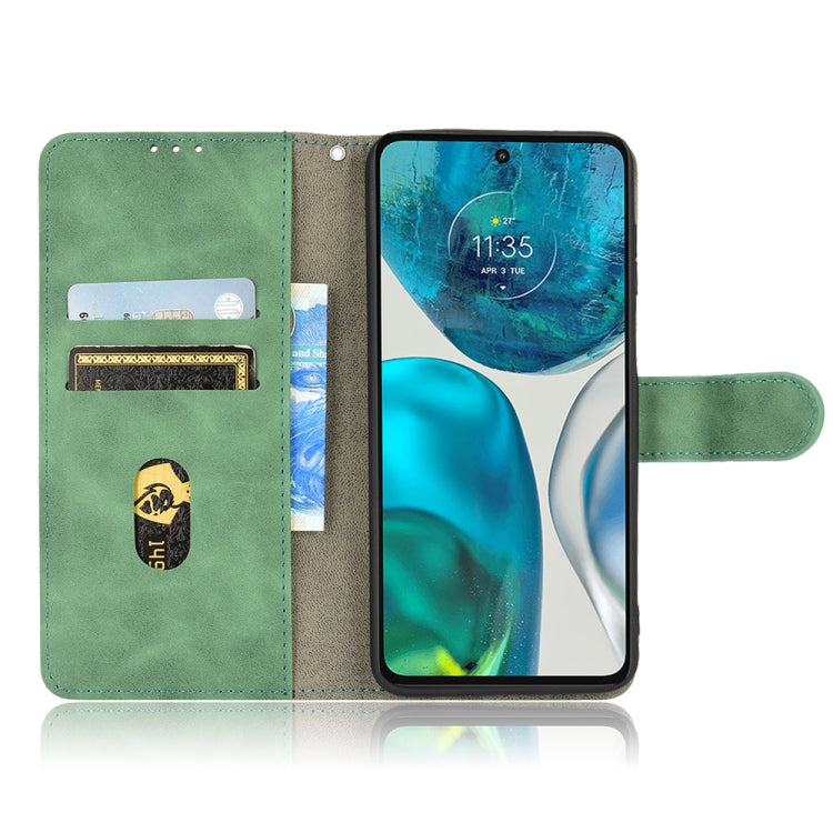For Motorola Moto G52 Skin Feel Magnetic Flip Leather Phone Case