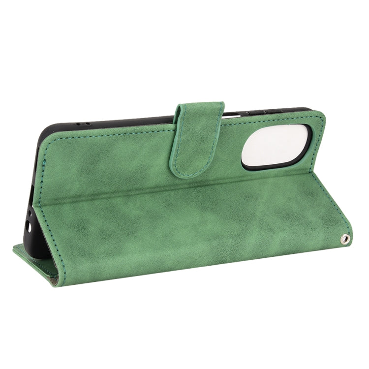 For Motorola Moto G52 Skin Feel Magnetic Flip Leather Phone Case