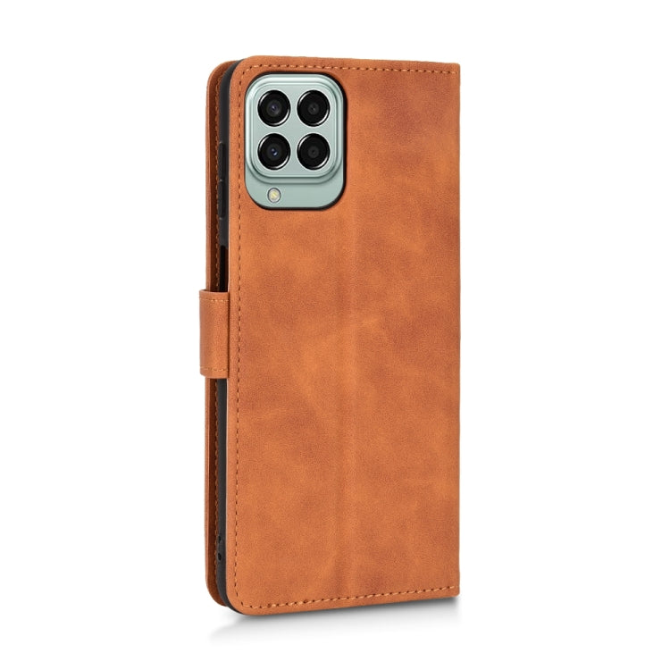 For Samsung Galaxy M33 5G Skin Feel Magnetic Flip Leather Phone Case